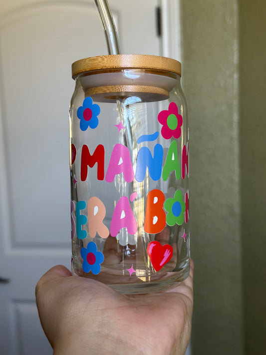 Mañana Sera Bonito Iced Coffee Glass Cup